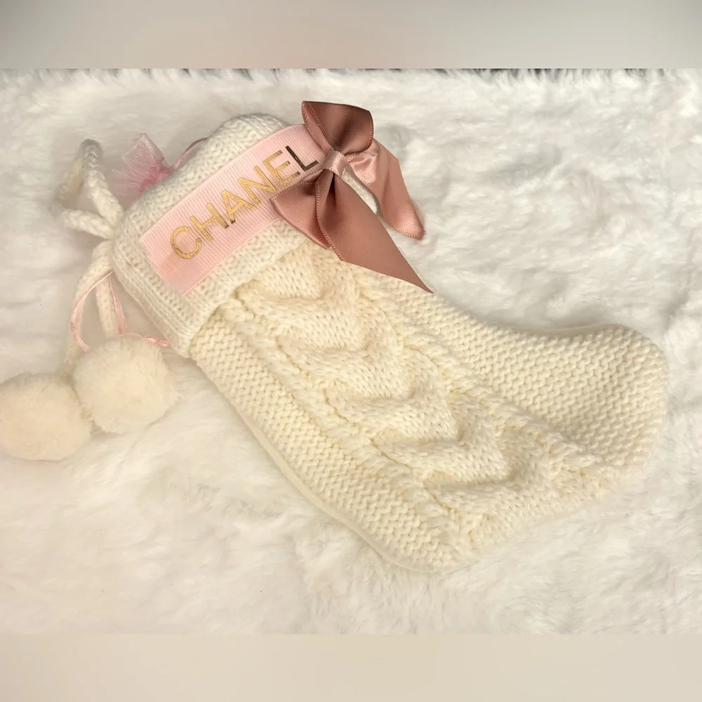 Hand made Luxury Knit Christmas Stocking with guest soaps - Picture 2 of 8